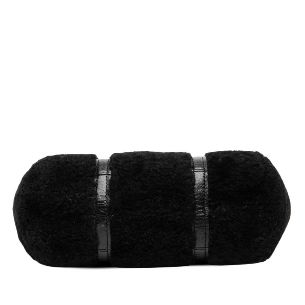 Balenciaga Small Shearling and Leather Barbes East West Shopper Tote - 3