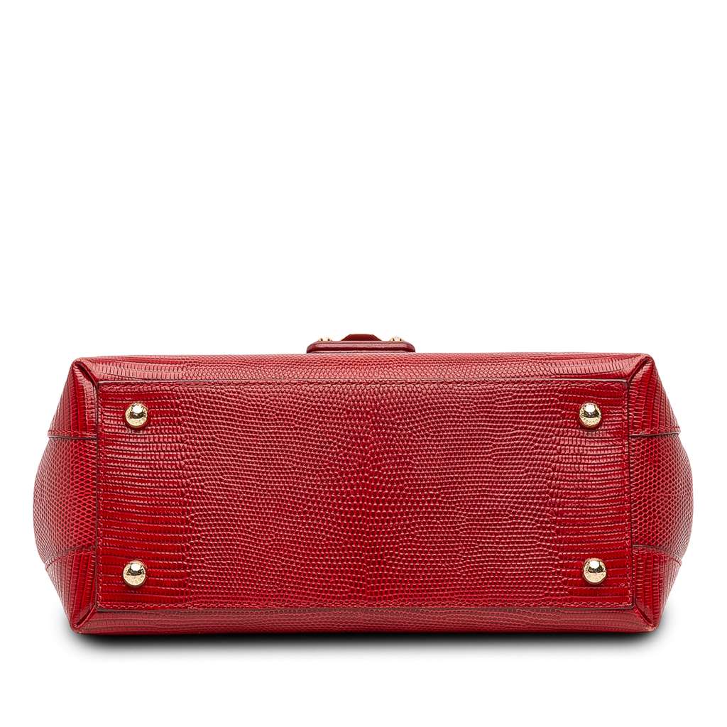 Dolce & Gabbana Small Embossed Leather Lucia Satchel - 3