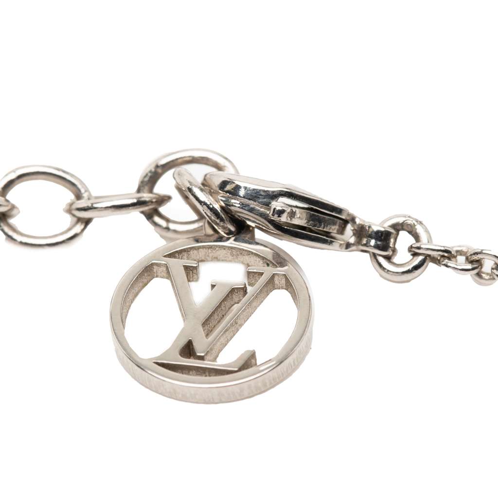 Louis Vuitton Silver Plated Essential V Supple Necklace - 4