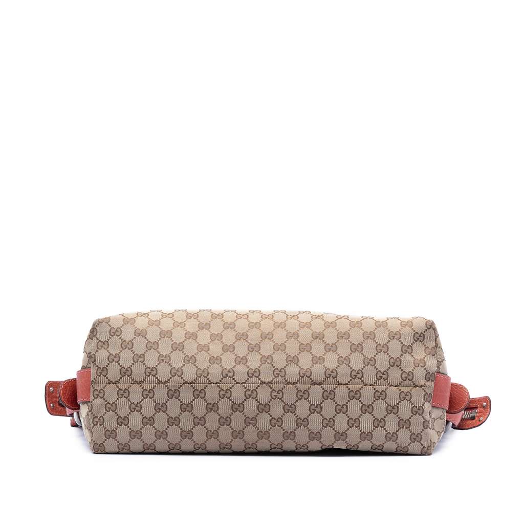 Gucci Medium GG Canvas Bamboo Bar Tote - 3