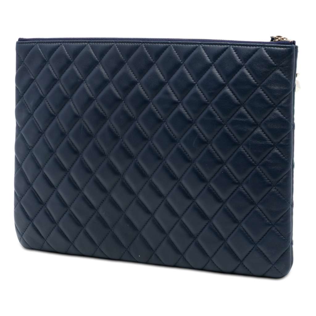 Chanel Large Quilted Lambskin Casino Charms O Case Clutch - 2