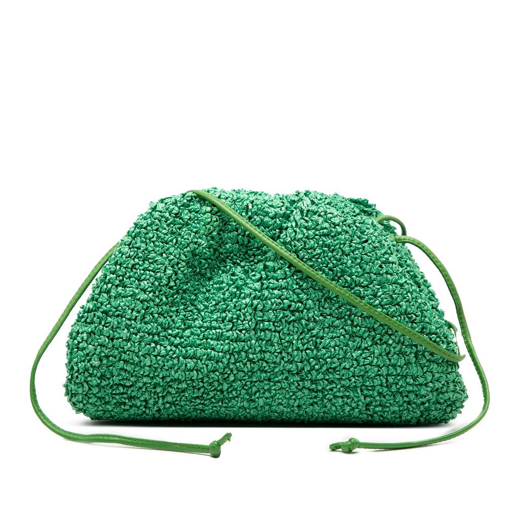 Bottega Veneta Boucle Raffia The Mini Pouch Crossbody