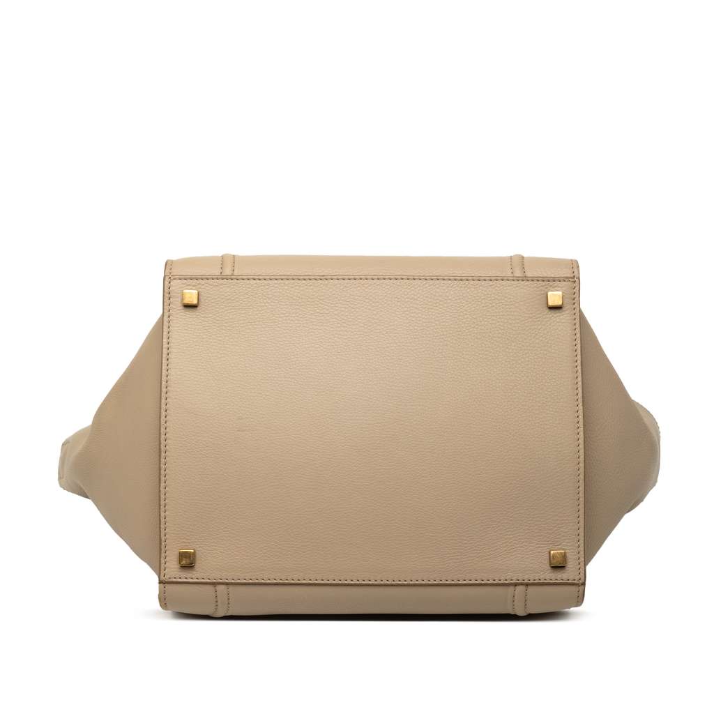 Celine Medium Leather Luggage Phantom Tote - 3