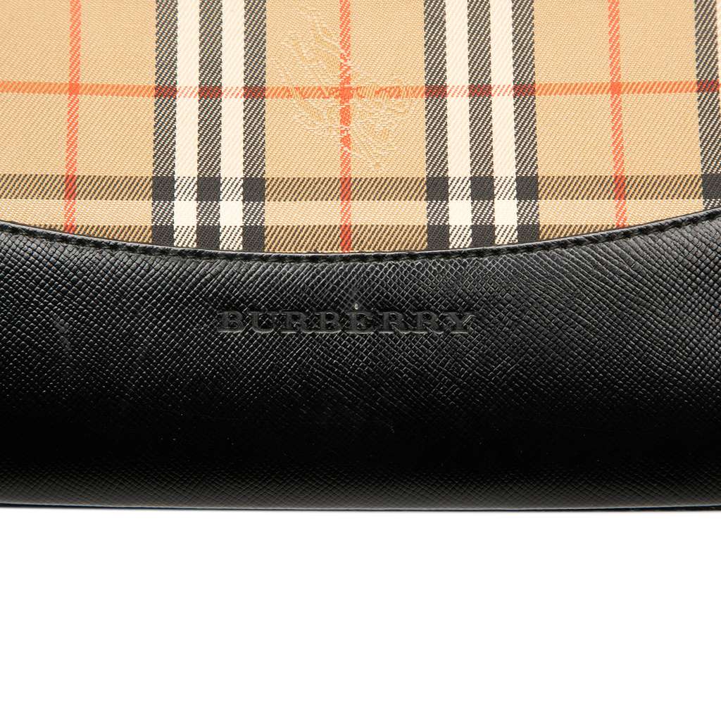 Burberry Haymarket Check Canvas Handbag - 5