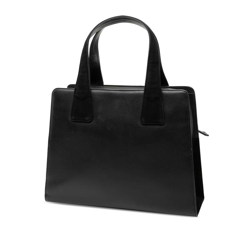 Saint Laurent Leather and Tribute Suede Top Handle Bag - 2