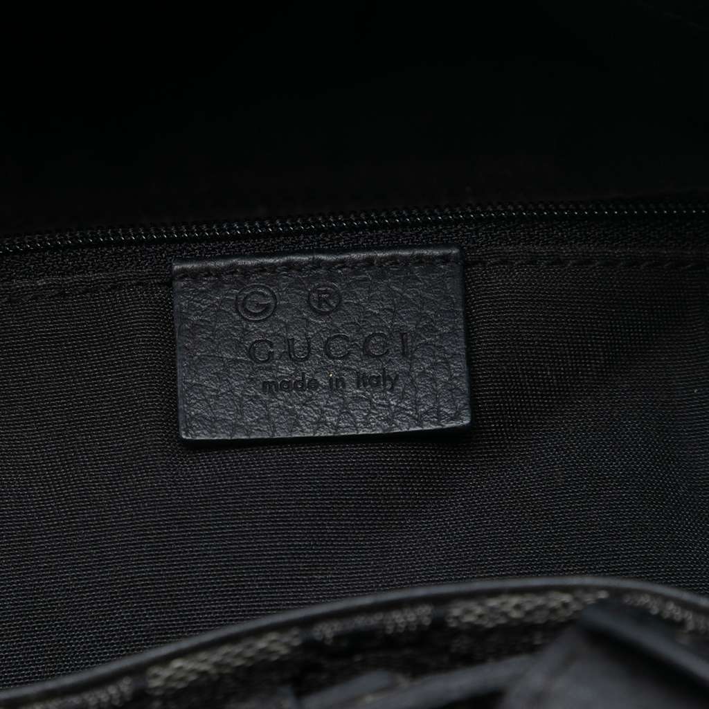 Gucci GG Denim Buckle Satchel - 5