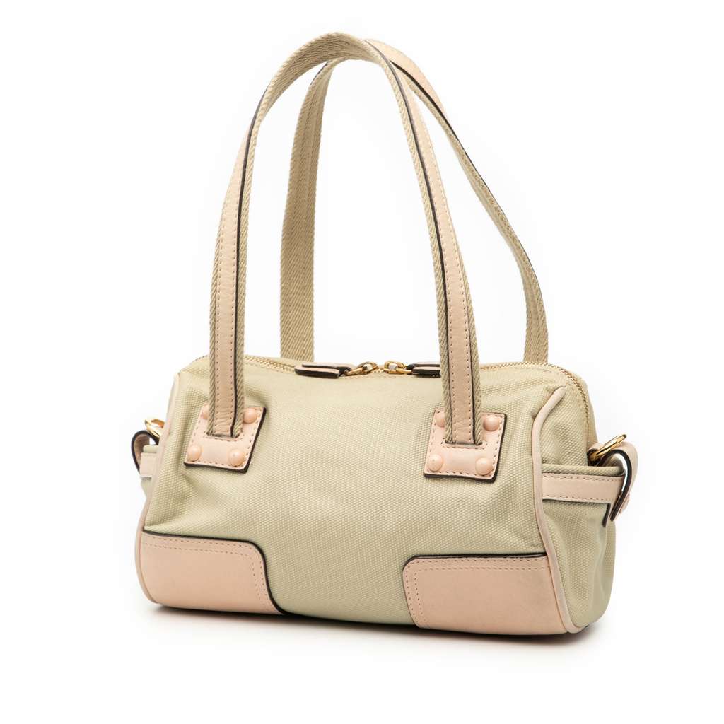 Loewe Mini Anagram Canvas Barrel Bag - 2