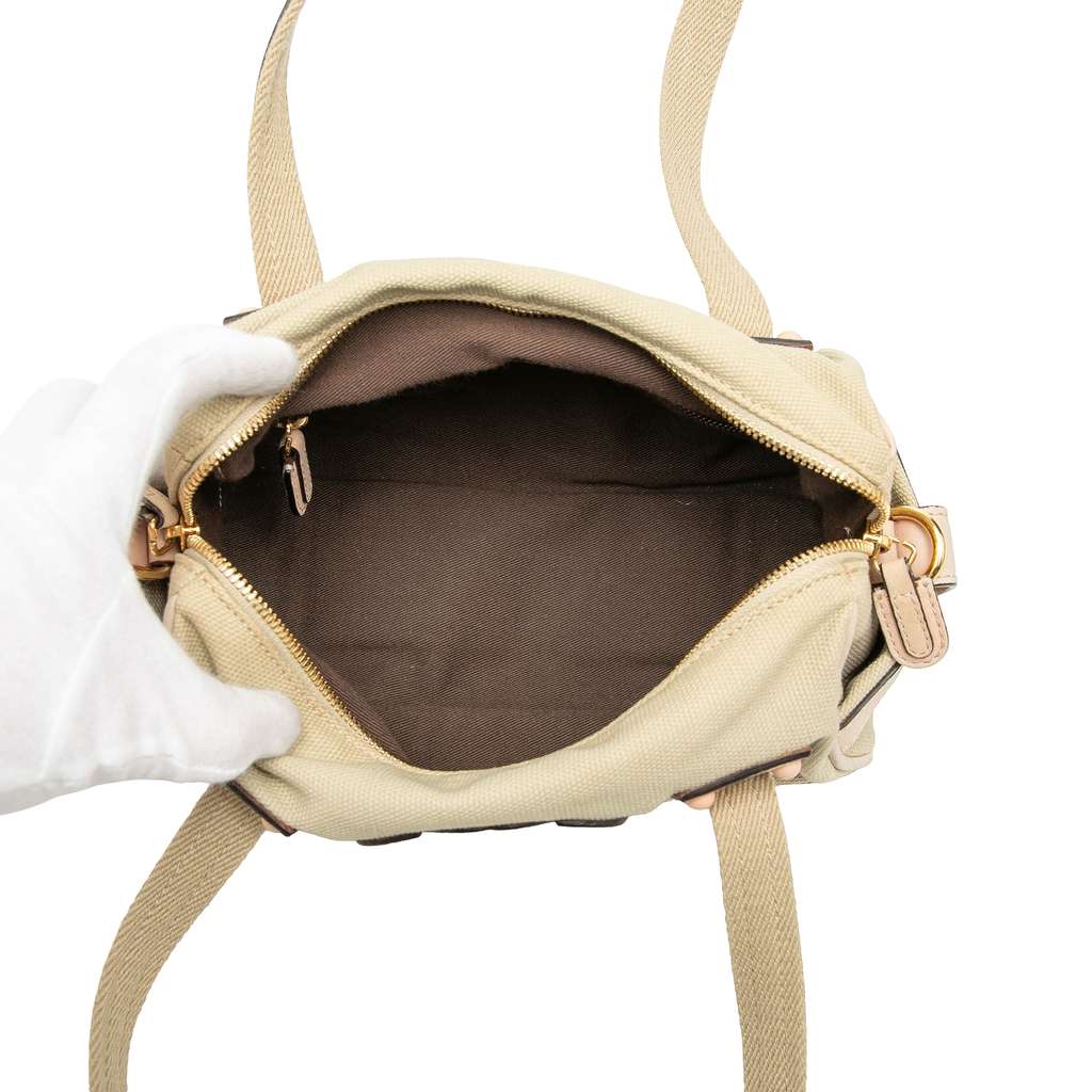 Loewe Mini Anagram Canvas Barrel Bag - 4