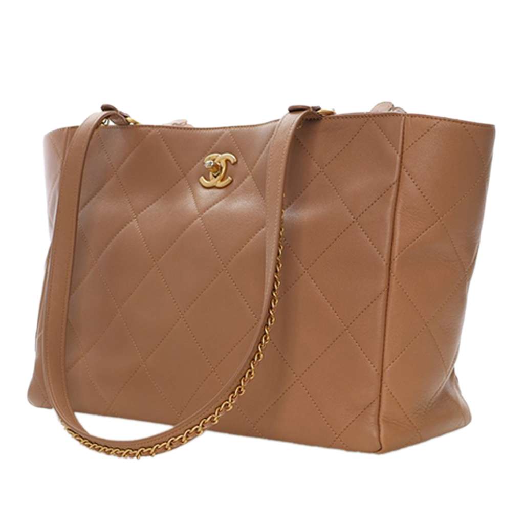Chanel Quilted Calfskin Turnlock CC Chain Tote - 2