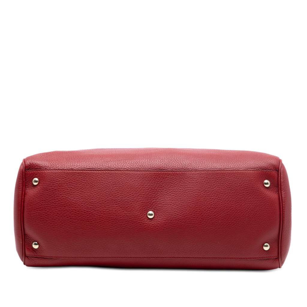 Gucci Large Calfskin Bamboo Shopper Sachel - 3