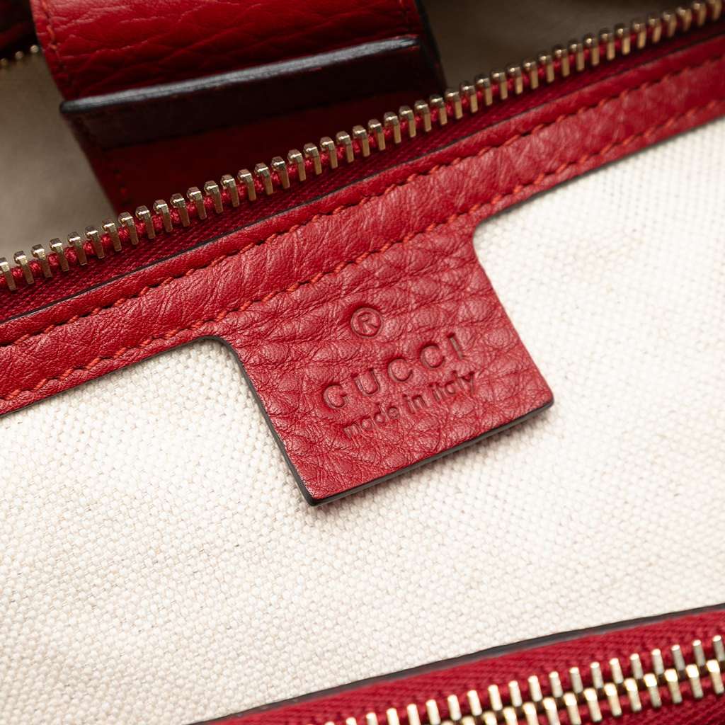 Gucci Large Calfskin Bamboo Shopper Sachel - 5