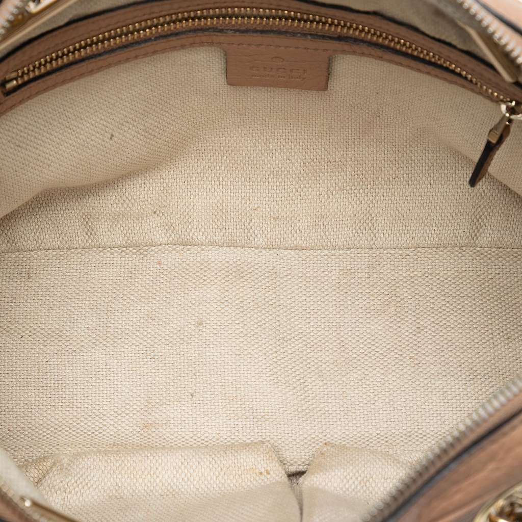 Gucci Pebbled Leather Soho Chain Zip Shoulder Bag - 4