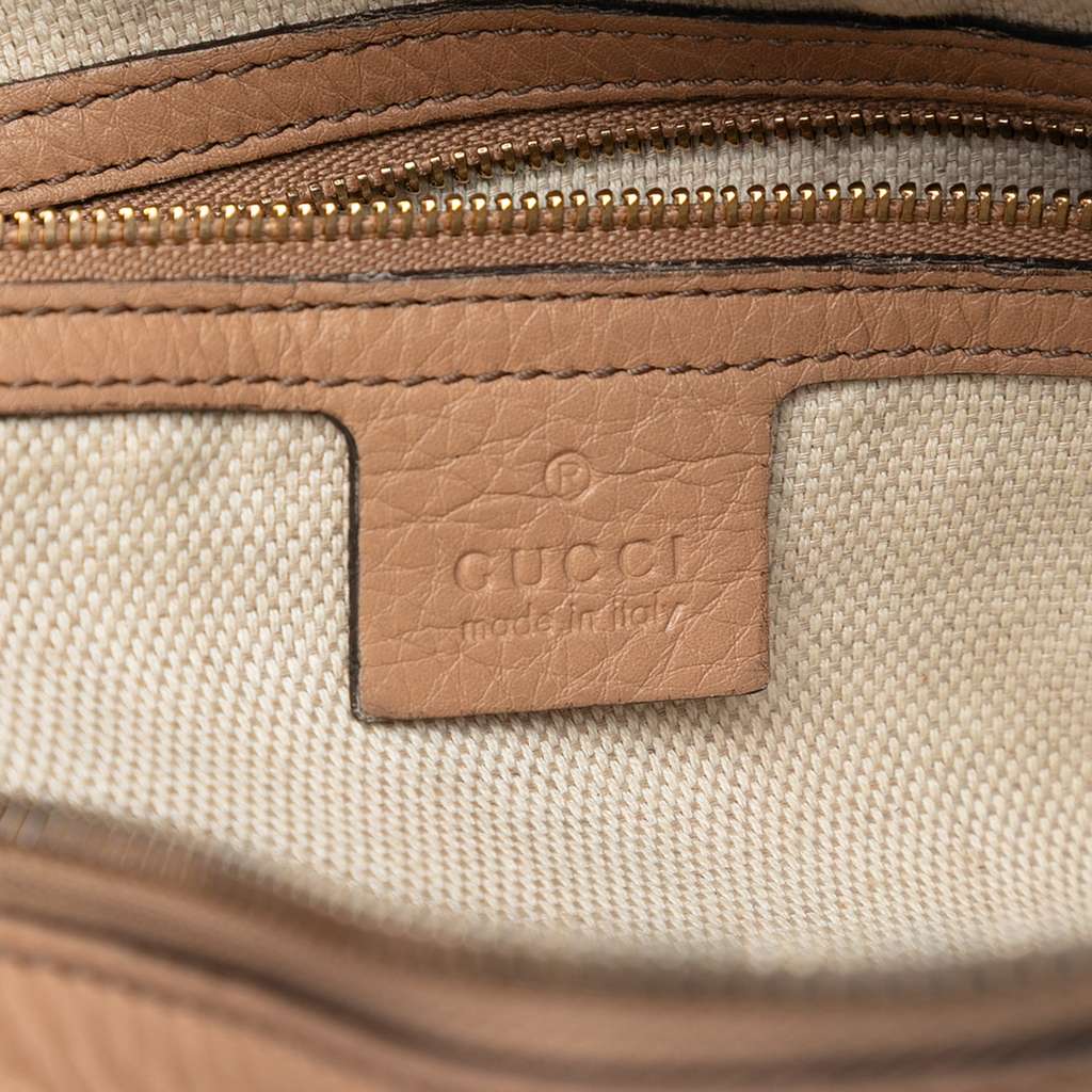 Gucci Pebbled Leather Soho Chain Zip Shoulder Bag - 5