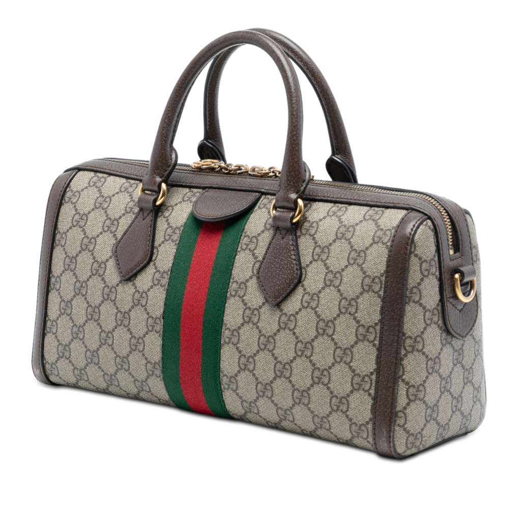 Gucci Medium GG Supreme Ophidia Top Handle Bag - 2