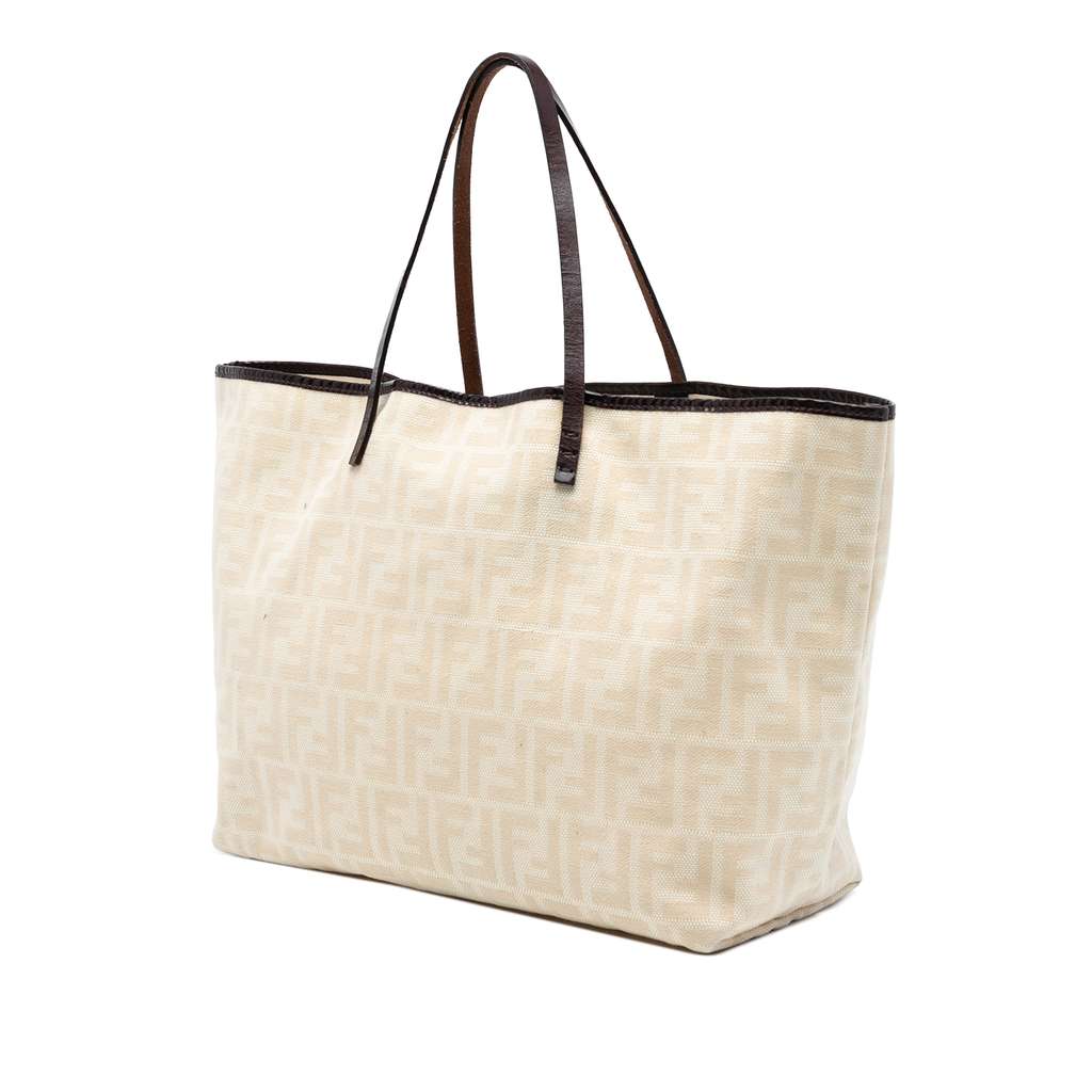 Fendi Medium Zucca Canvas Roll Tote - 2