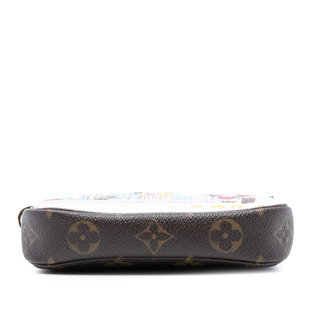 Louis Vuitton Monogram Vivienne in Tokyo Mini Pochette Accessoires Brown Good - Inside View