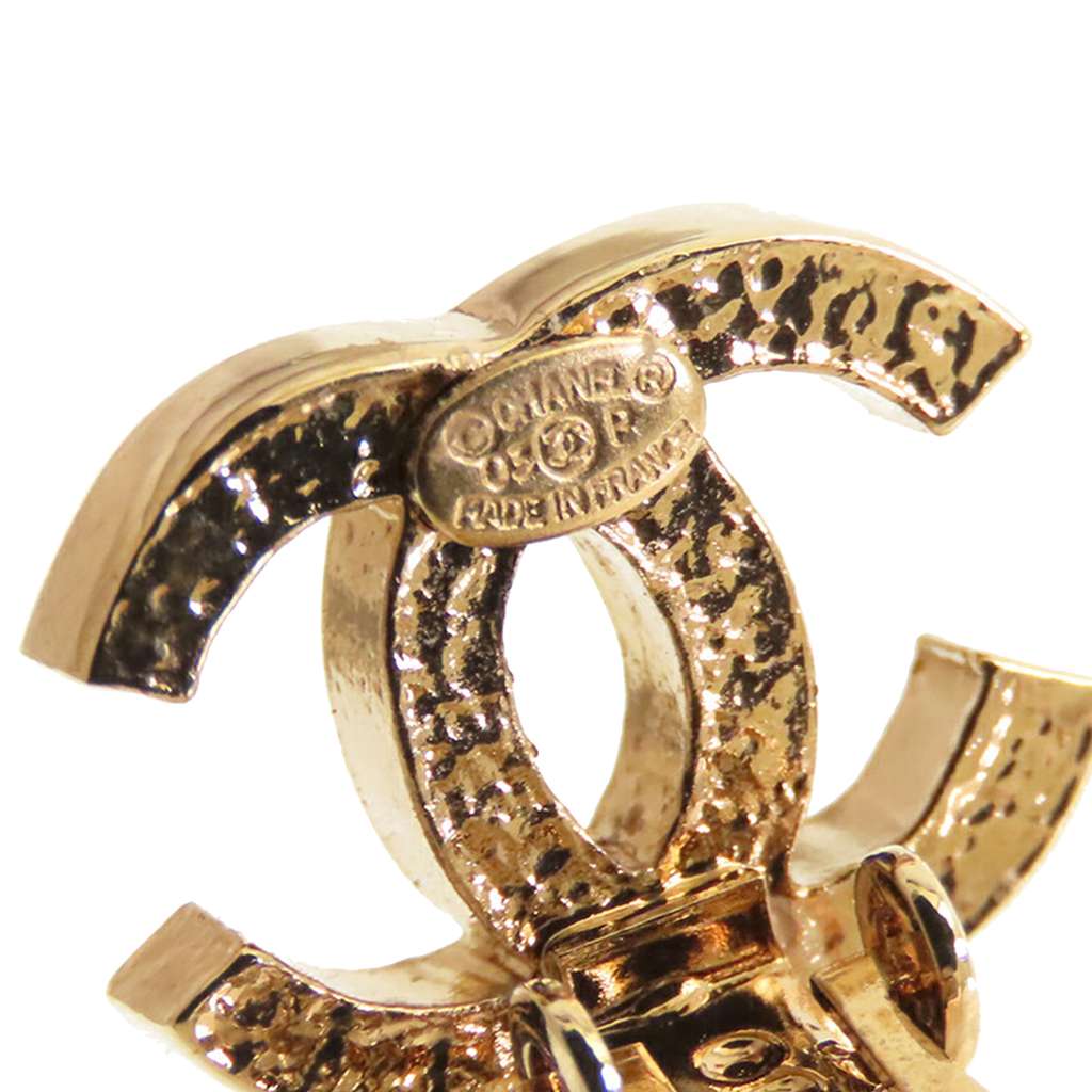 Chanel Gold Plated CC Clip on Earrings - 4