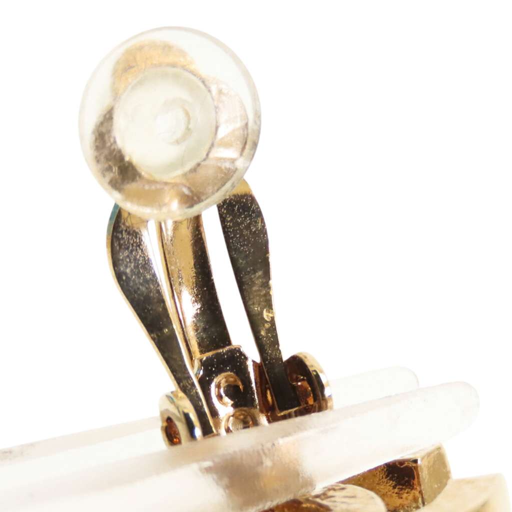Chanel Gold Plated CC Clip on Earrings - 5