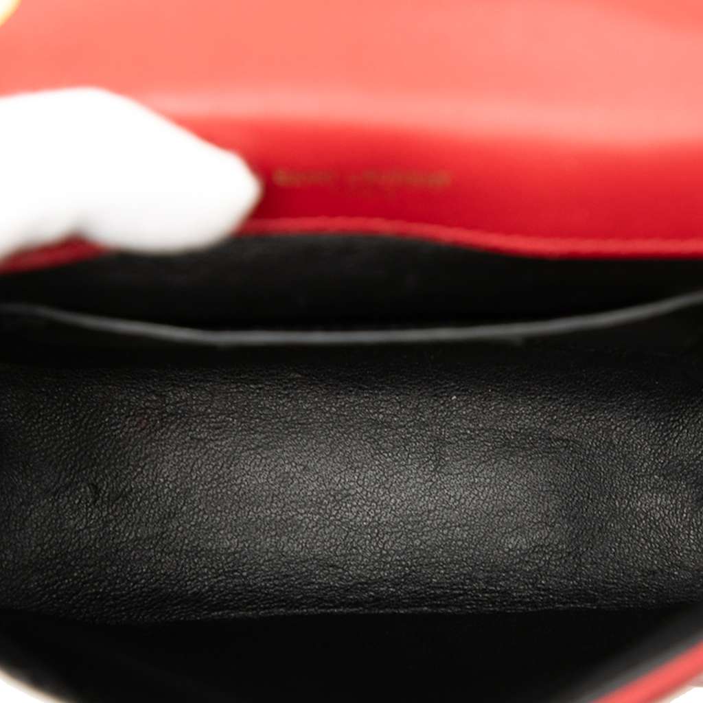 Saint Laurent Small Lambskin Monogram Vicky Chain Bag - 4