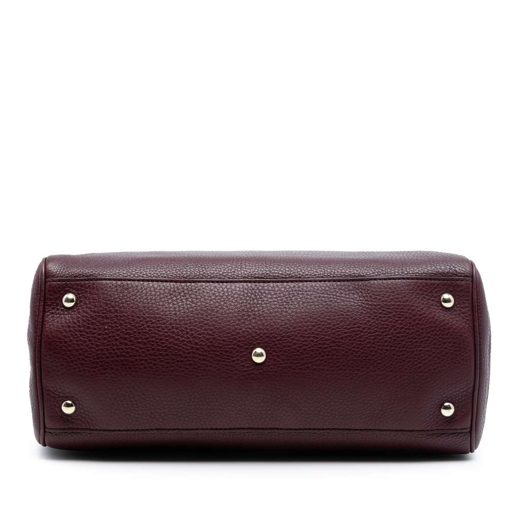 Gucci Medium Calfskin Bamboo Shopper Satchel - 3