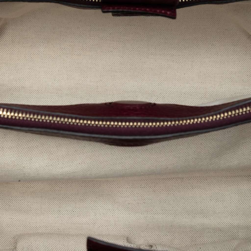 Gucci Medium Calfskin Bamboo Shopper Satchel - 4