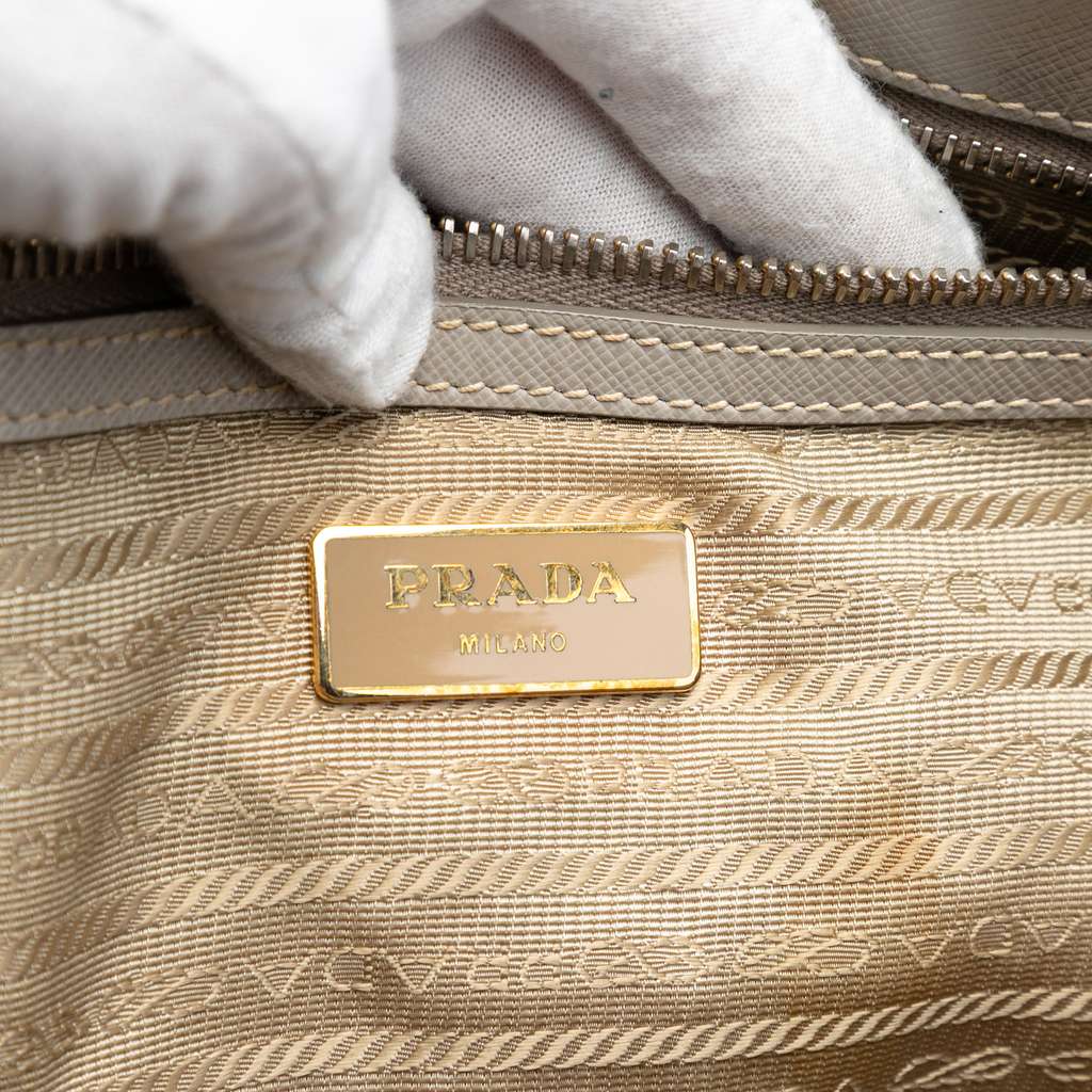 Prada Large Saffiano Lux Galleria Satchel - 5