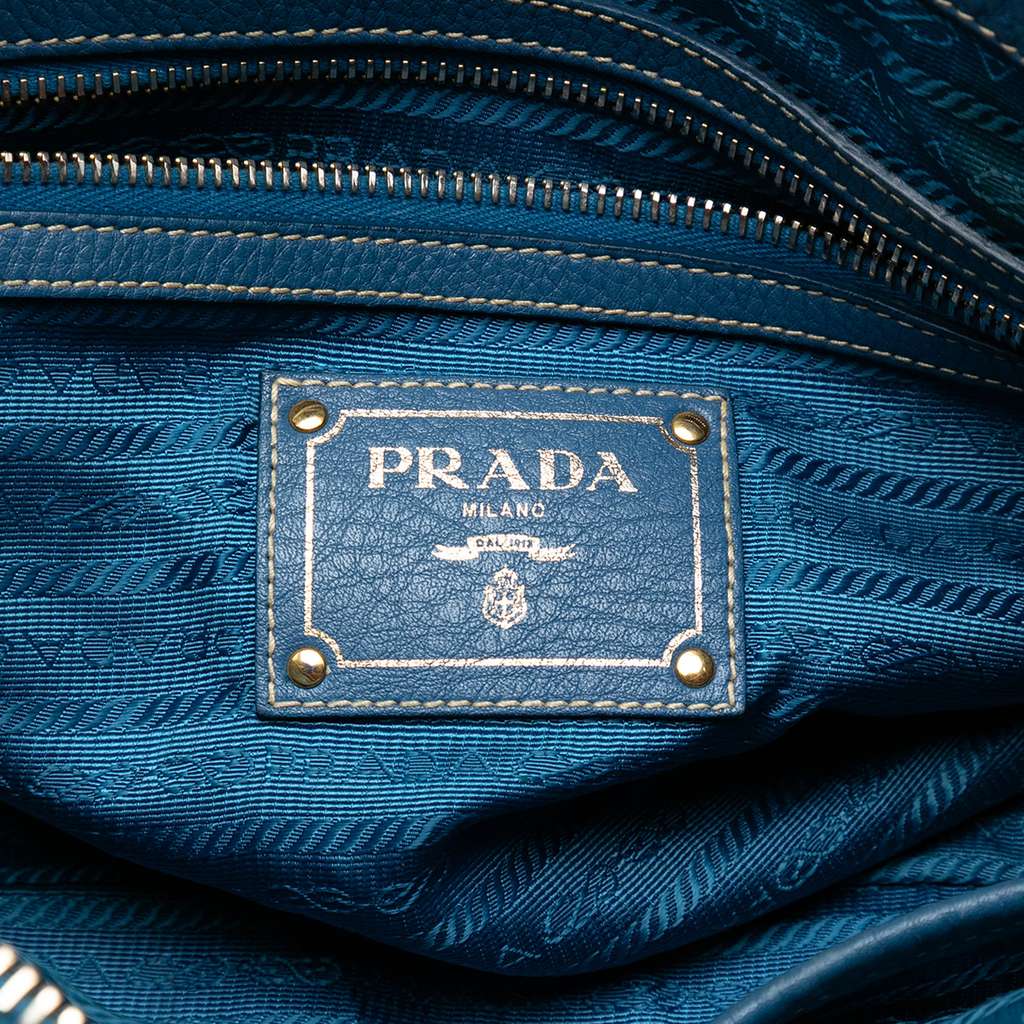 Prada Vitello Daino Zip Top Satchel - 5