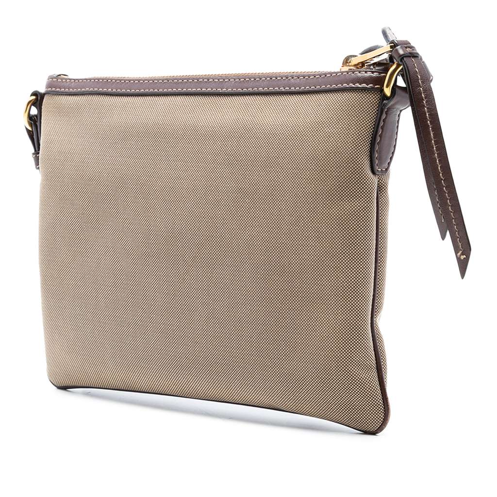 Prada Canvas Canapa Logo Bow Crossbody - 2