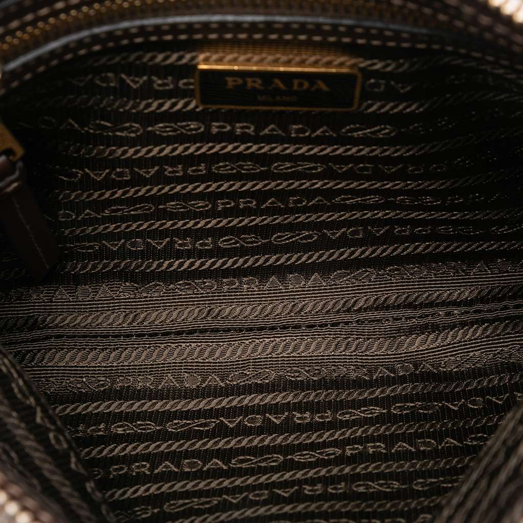 Prada Canvas Canapa Logo Bow Crossbody - 4