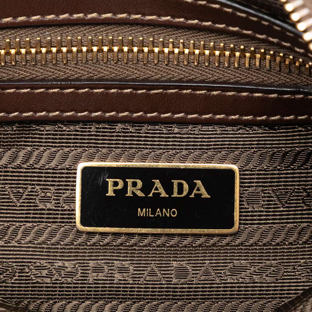 Prada Canvas Canapa Logo Bow Crossbody - 5