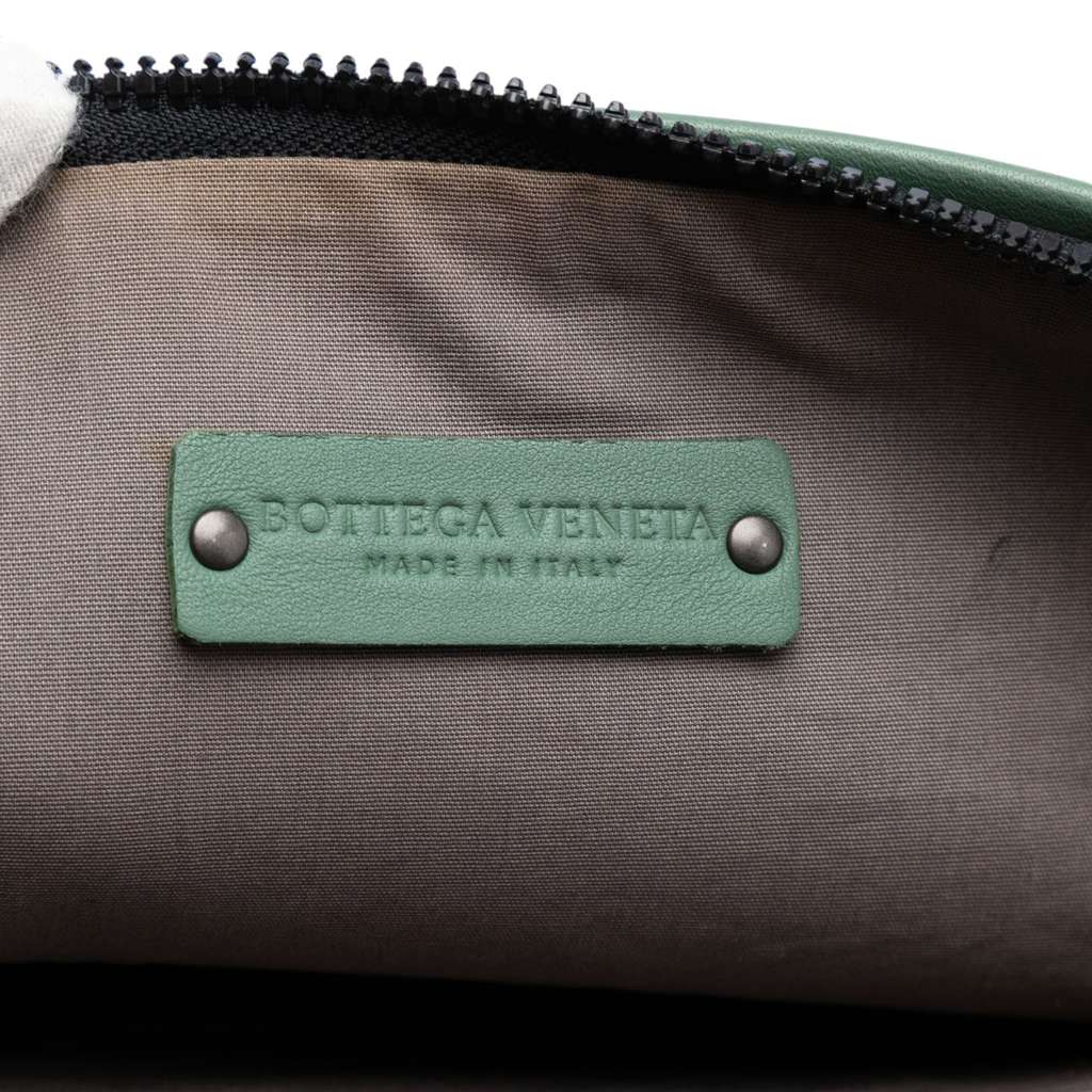 Bottega Veneta Canvas and Nappa Intrecciato Clutch - 5