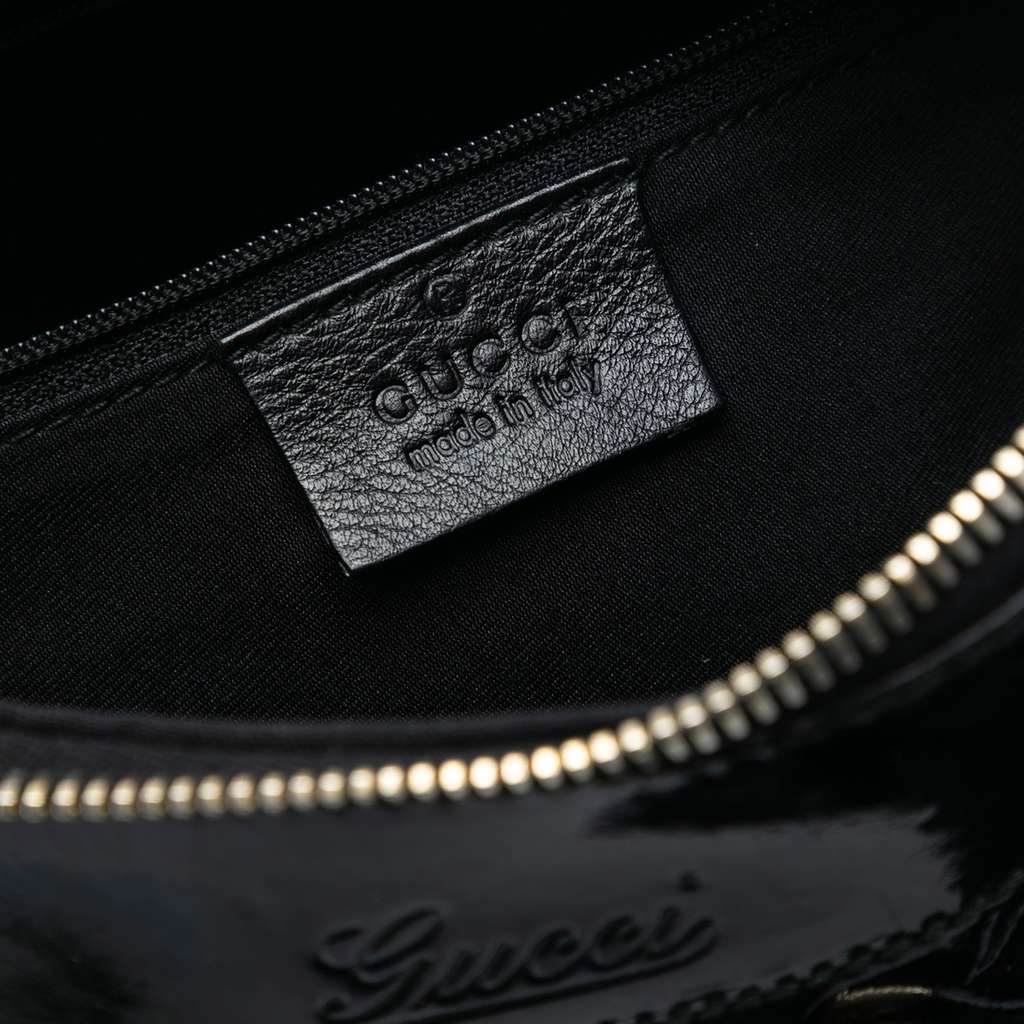 Gucci Patent Abbey D Ring Handbag - 5