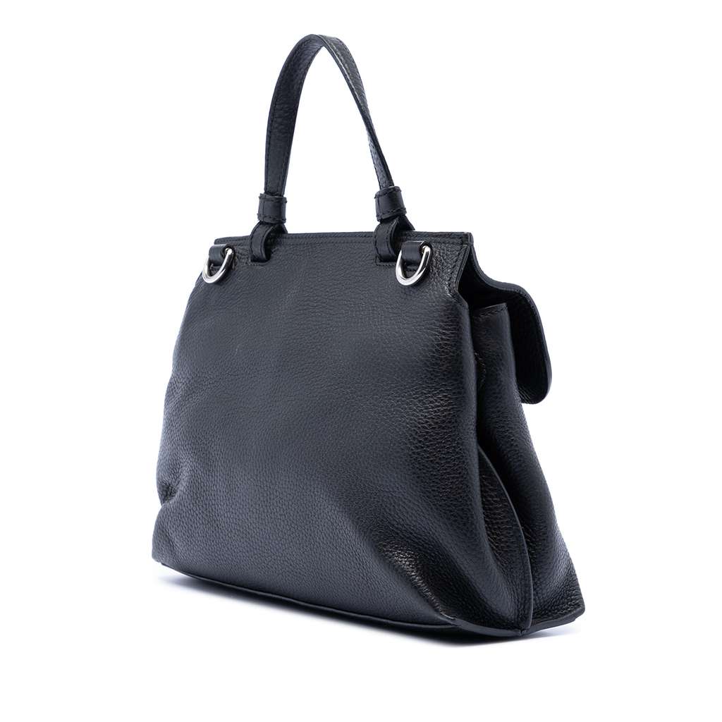 Gucci Small Leather Bamboo Daily Satchel - 2