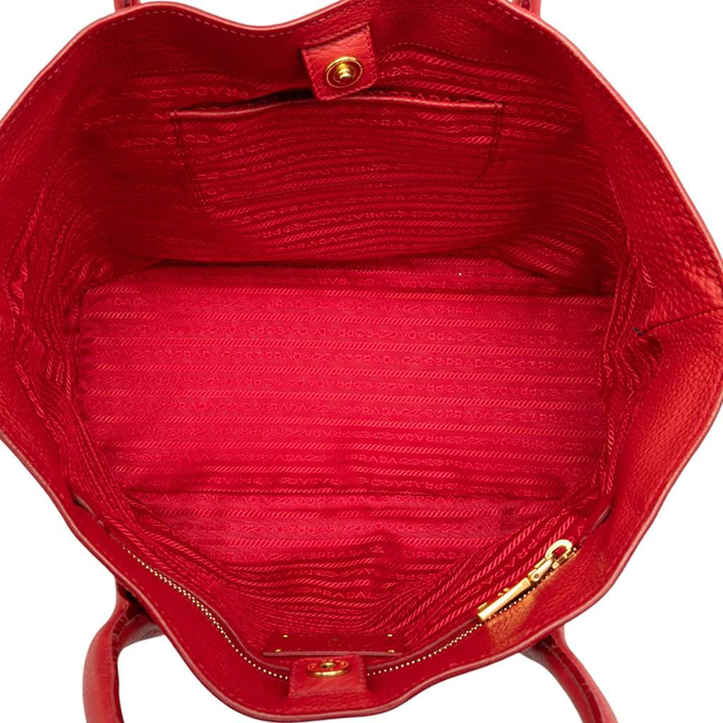 Prada Vitello Daino Open Convertible Tote - 4