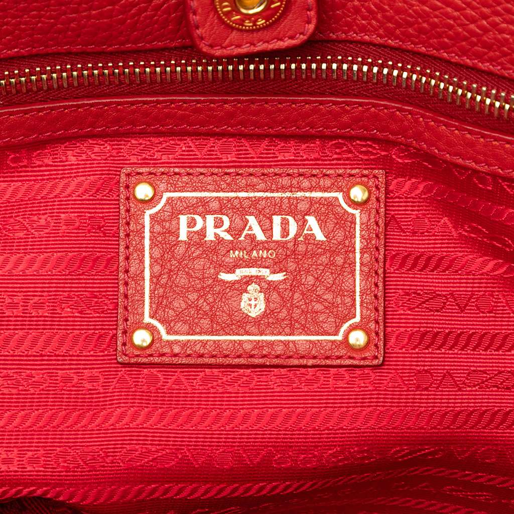 Prada Vitello Daino Open Convertible Tote - 5