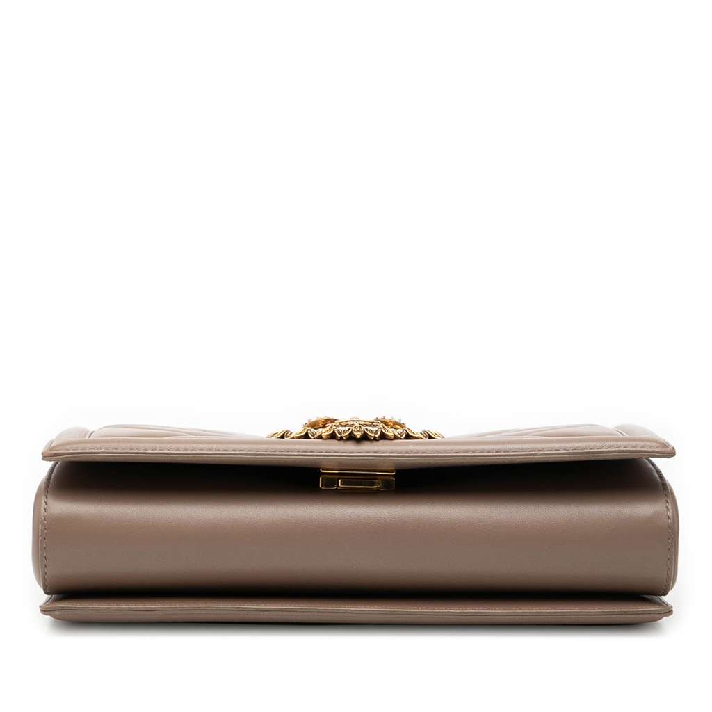 Dolce & Gabbana Medium Quilted Nappa Devotion Crossbody - 3