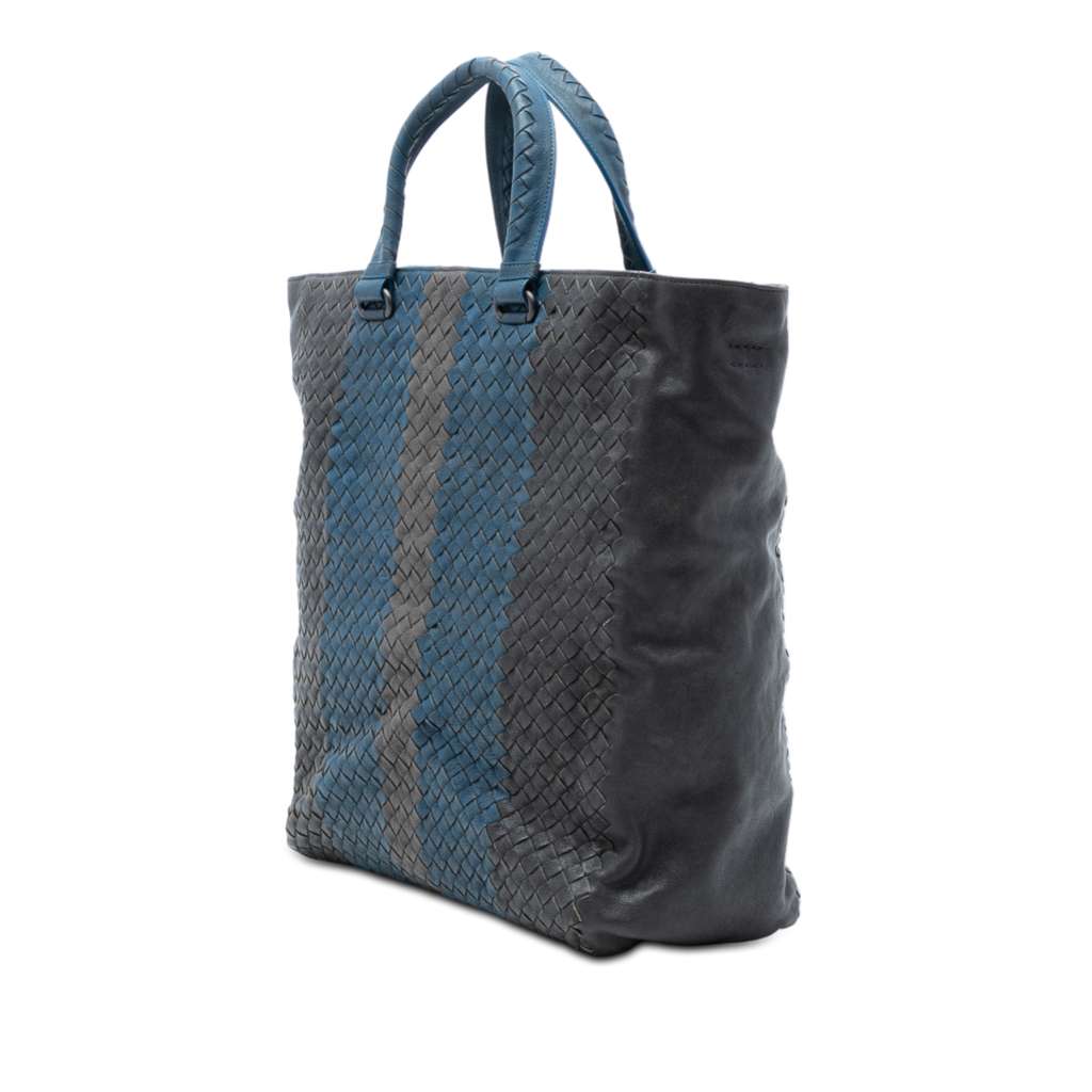 Bottega Veneta Tricolor Nappa Intrecciato Convertible Tote - 2