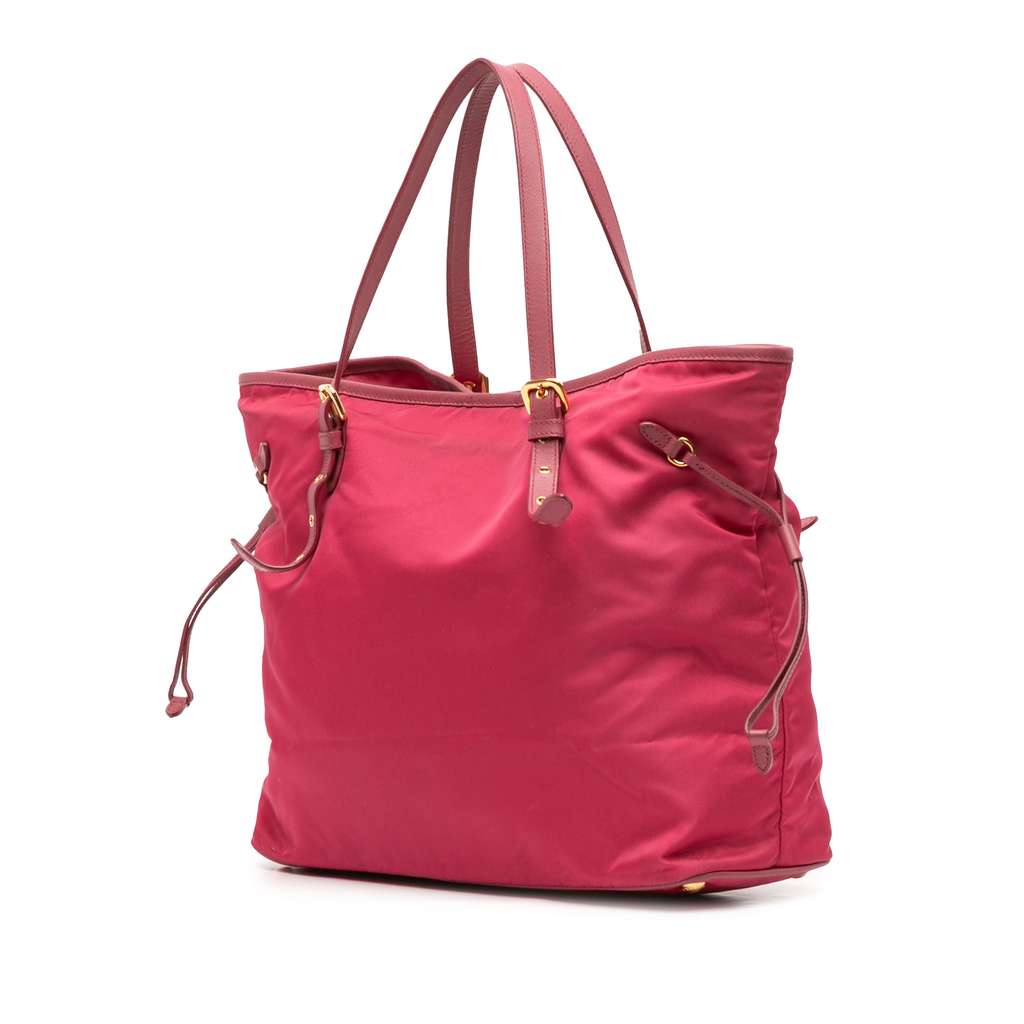 Prada Saffiano Trimmed Tessuto Tote - 2