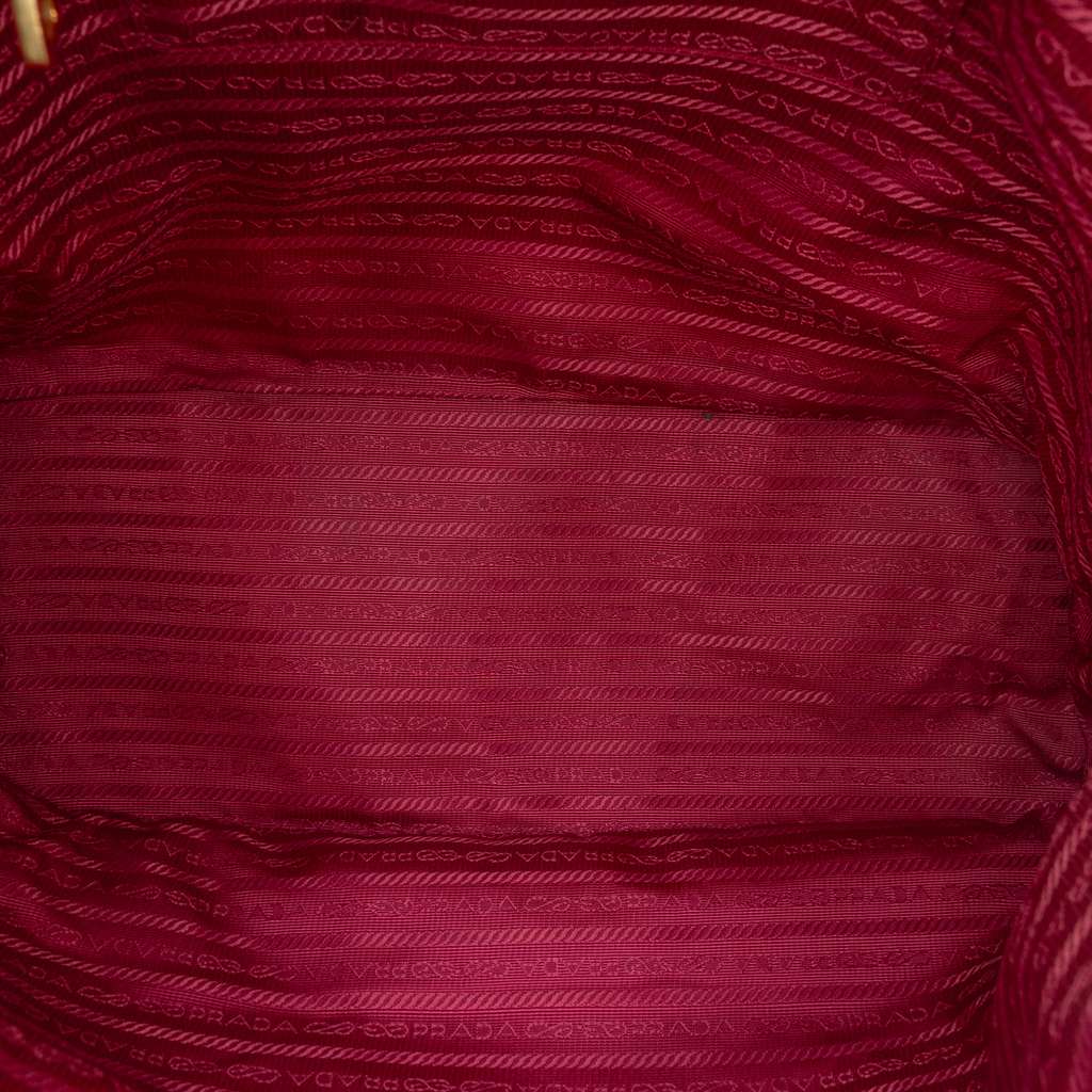 Prada Saffiano Trimmed Tessuto Tote - 4