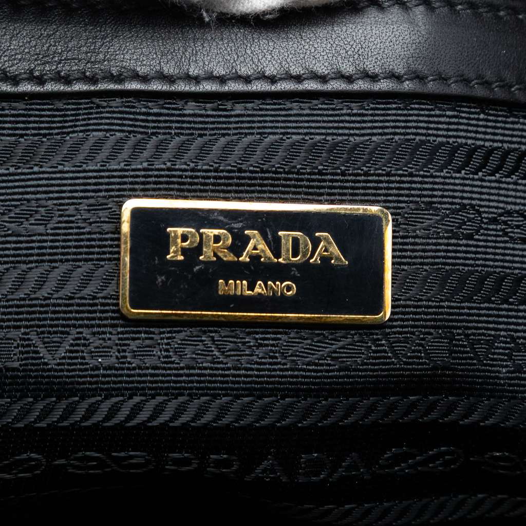Prada Glace Calf Twin Pocket Double Handle Satchel - 5