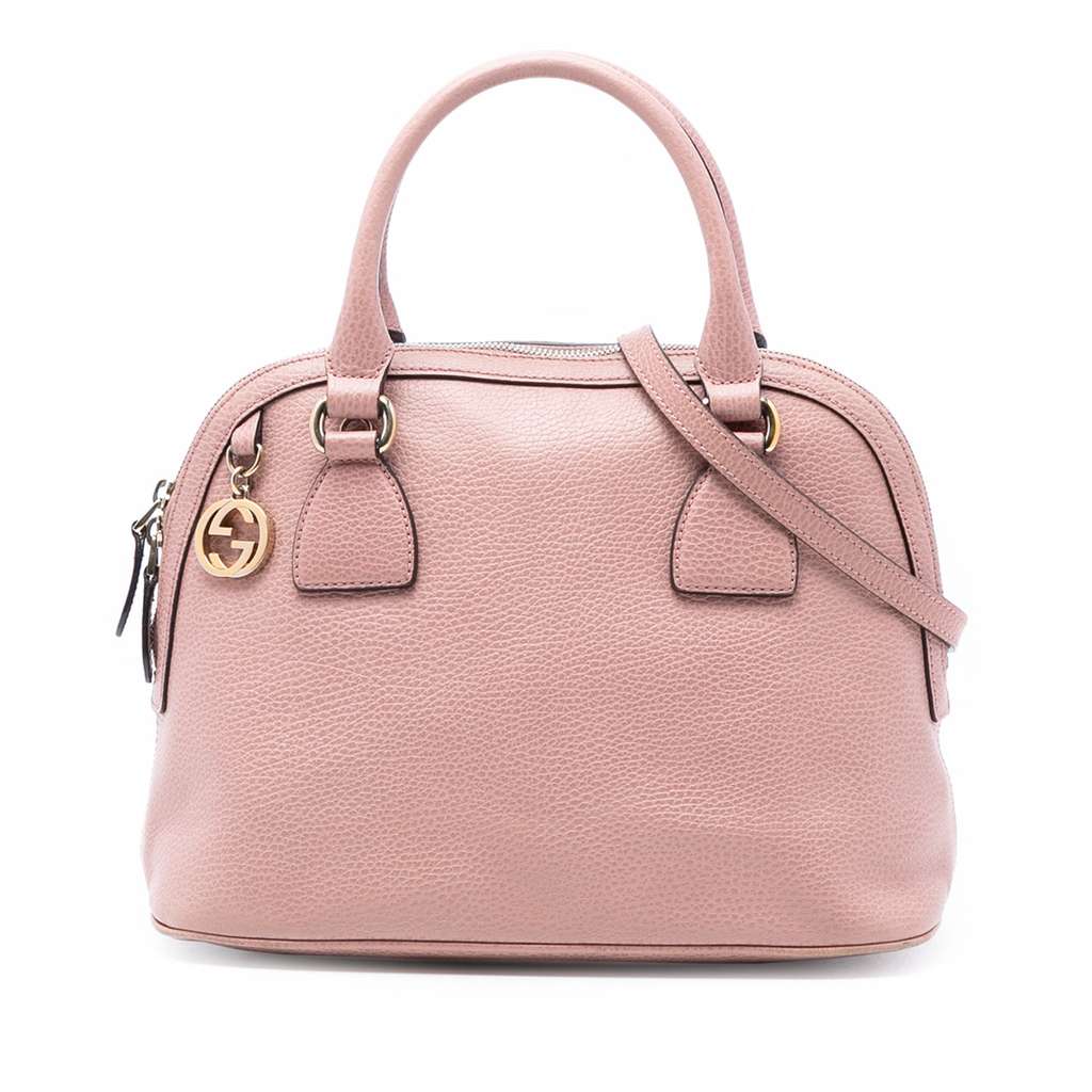 Gucci Small Dollar Calfskin GG Charm Dome Satchel