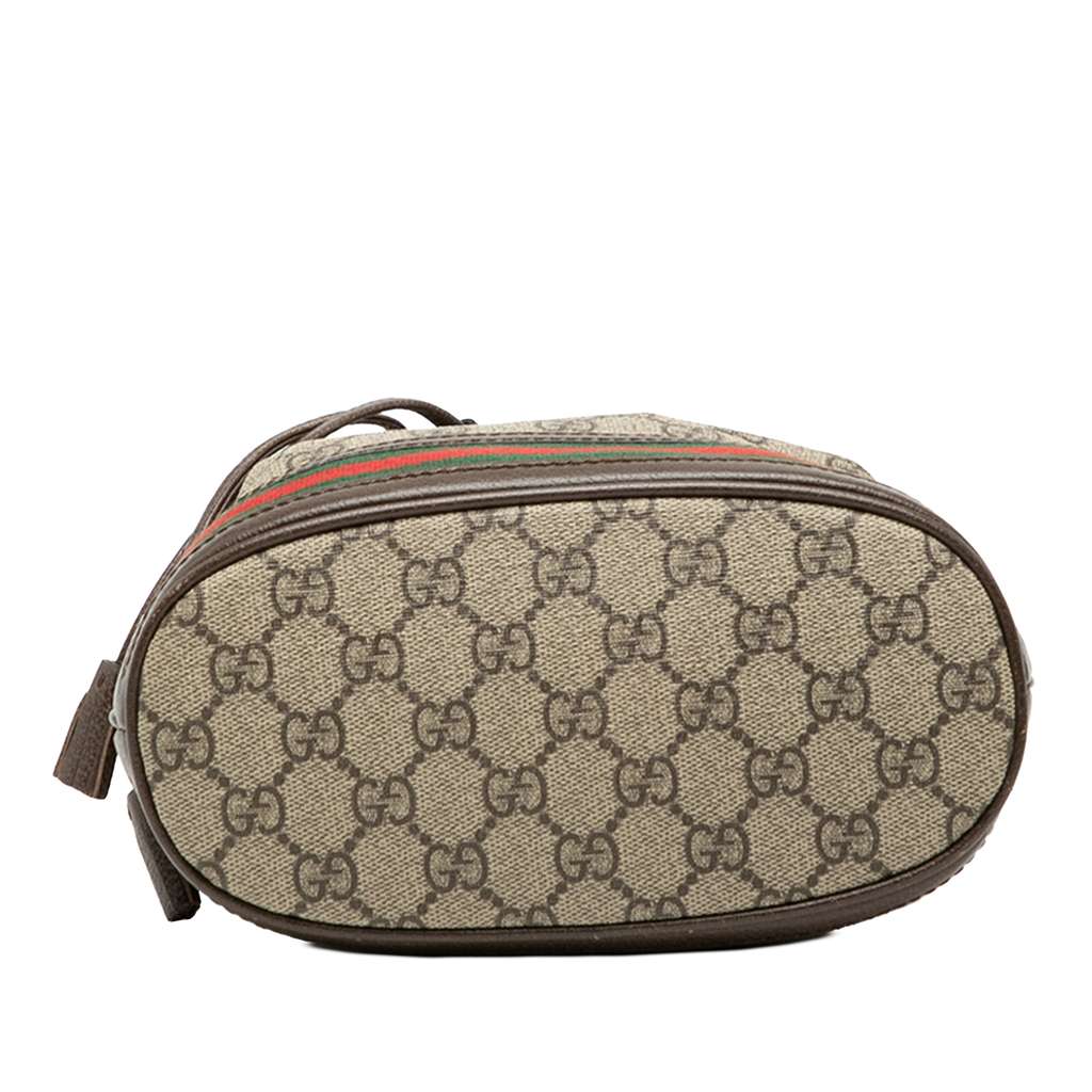 Gucci Small GG Supreme Ophidia Web Bucket Bag - 3