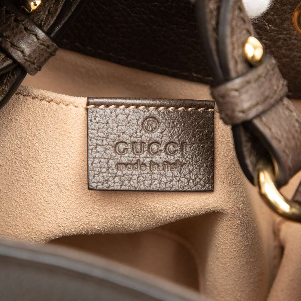 Gucci Small GG Supreme Ophidia Web Bucket Bag - 5