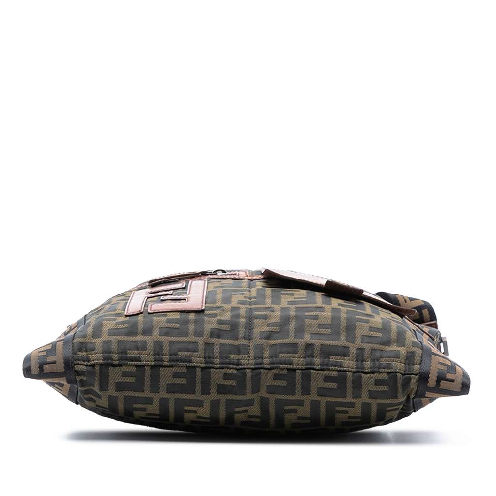 Fendi Zucca Canvas FF Flat Messenger Bag - 3