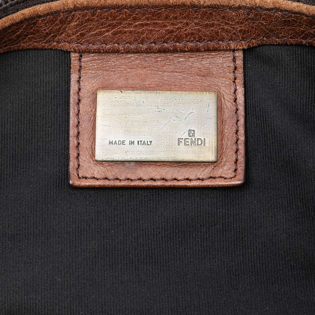 Fendi Zucca Canvas FF Flat Messenger Bag - 5