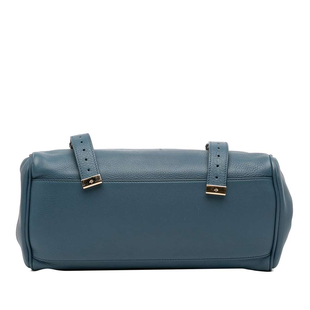 Mulberry Grained Calfskin Studded Alexa Satchel - 3