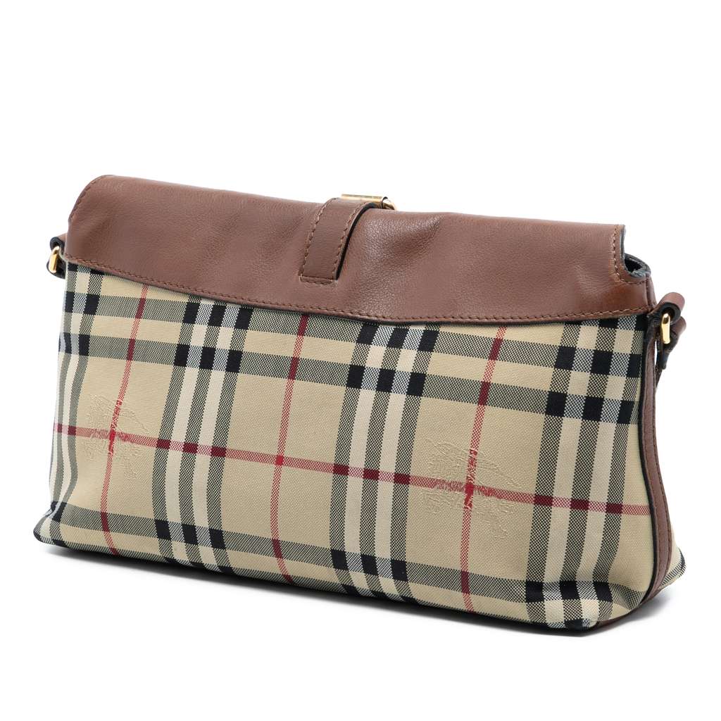 Burberry Haymarket Check Coated Canvas Leah Crossbody - 2