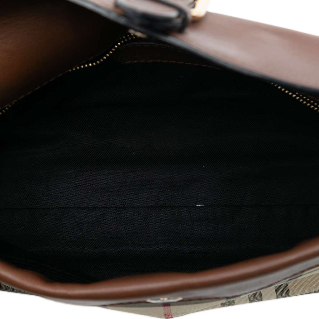 Burberry Haymarket Check Coated Canvas Leah Crossbody - 4