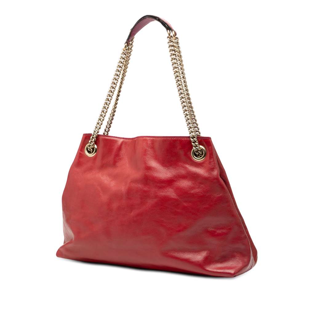 Gucci Medium Leather Soho Chain Tote - 2