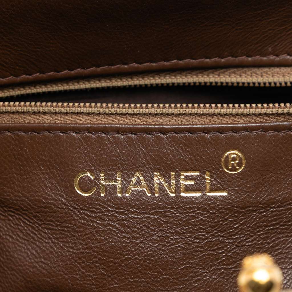 Chanel CC Quilted Suede Kiss Lock Handbag - 5